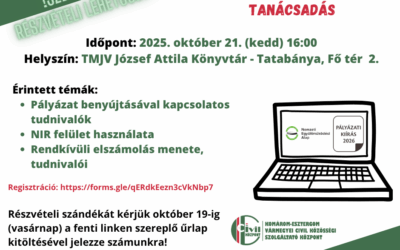 NEA tájékoztató időpontok és helyszínek