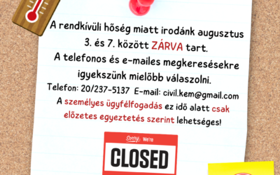 Ideiglenes nyitvatartás változás